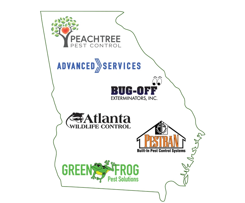 Georgia pest control Anticimex map